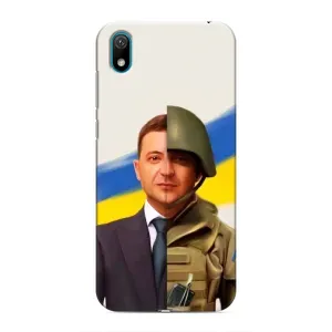 Чехол для Huawei Y5 2019 (AlphaPrint - с принтом Зеленского) (Зеленский солдат)