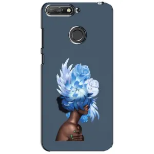 Чехлы (ART) Цветы на Huawei Y6 Prime 2018 (VPrint) (Квіти на голові)