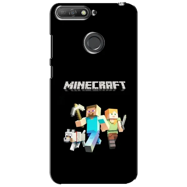 Чехол с принтом «герои Minecraft» для Huawei Y6 Prime 2018 Чехол с принтом «герои Minecraft» для Huawei Y6 Prime 2018