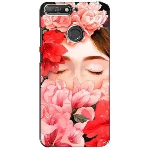 Чехлы (ART) Цветы на Huawei Y6 Prime 2018 (VPrint) (Очі в квітах)