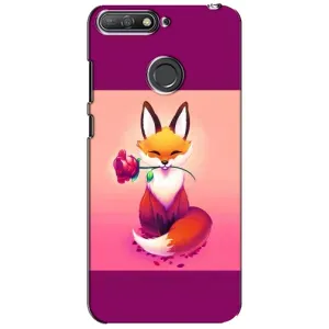 Чохли з картинкою Лисичка для Huawei Y6 Prime 2018 (VPrint) (Лиса з трояндою)