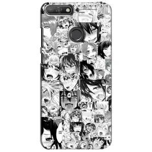 Чохол з принтом «Ahegao manga» для Huawei Y6 Prime 2018