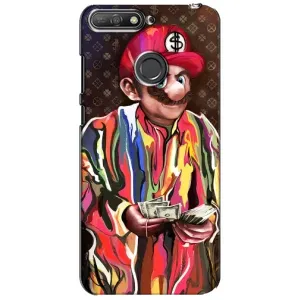 Брендновые Чехлы для Huawei Y6 Prime 2018 - (PREMIUMPrint) (Mario LV)