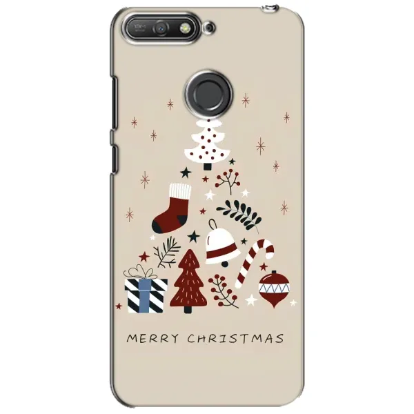 Чехол с принтом «Merry Christmas» для Huawei Y6 Prime 2018