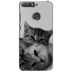 Чехол с принтом «Пара котов» для Huawei Y6 Prime 2018