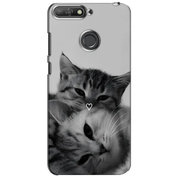 Чехол с принтом «Пара котов» для Huawei Y6 Prime 2018