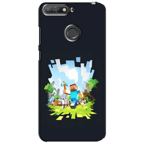 Чехол с принтом «персонажи Minecraft» для Huawei Y6 Prime 2018 Чехол с принтом «персонажи Minecraft» для Huawei Y6 Prime 2018