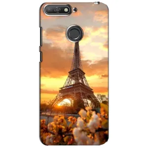 Чехол Эйфелева Башня для Huawei Y6 Prime 2018 - (AlphaPrint) (Солнечная башня)