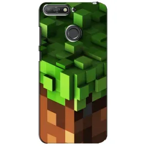 Чохол Майнкрафт на Huawei Y6 Prime 2018 (AlphaPrint) Minecraft (текстура Майнкрафт)