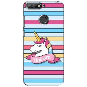 Чехол для Хувэй И6 Прайм 2018 - (Единорожки - Новинки) (AlphaPrint) (Unicorn)