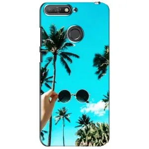 Силиконовый чехол с КАРТИНКАМИ лето для Huawei Y6 Prime 2018 (AlphaPrint) (Взгляд лето)