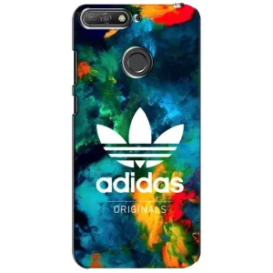 Чехлы Адидас для Huawei Y6 Prime 2018 (AlphaPrint) (Яркий Адидас)