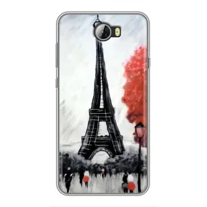 Чехол Эйфелева Башня для Huawei Y5II - (AlphaPrint) (Башня в Париже)