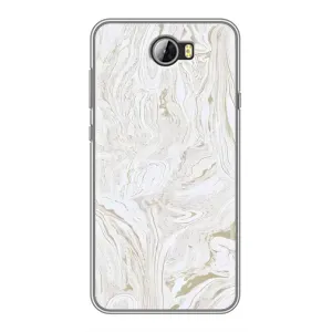 Мраморний чехол на Huawei Y5II (VPrint) (Білий мрамор)
