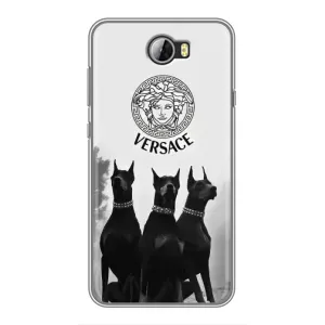 Чохли VERSACE для Хуавей У5II (PREMIUMPrint) (Доберман Версаче)