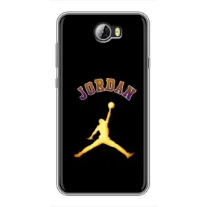 Чехлы для Huawei Y5II - с картинкой JORDAN (AlphaPrint) (Jordan Gold)
