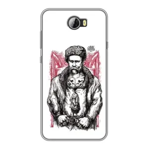 Чохли для Huawei Y5II с принтом Тараса Шевченко (AlphaPrint) (Козак Шевченко)