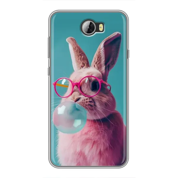 Чехол с принтом «Кролик в очках» для Huawei Y5II