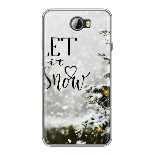 Чехол с принтом «Let it snow» для Huawei Y5II