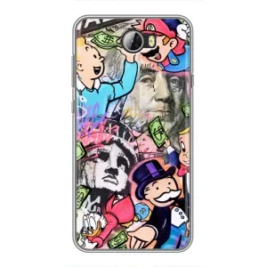 Чохли з крутими принтами для Huawei Y5II - (PREMIUMPrint) (Monopoly man)