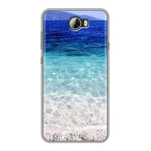Силиконовый чехол с КАРТИНКАМИ лето для Huawei Y5II (AlphaPrint) (Море)