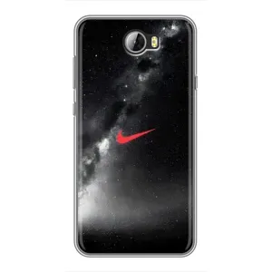 Чехол для Huawei Y5II - с принтом Найк (AlphaPrint) (Найк красный)