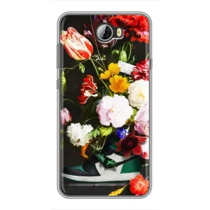 Бренднові Чохли для Huawei Y5II - (PREMIUMPrint) (Nike цветы)