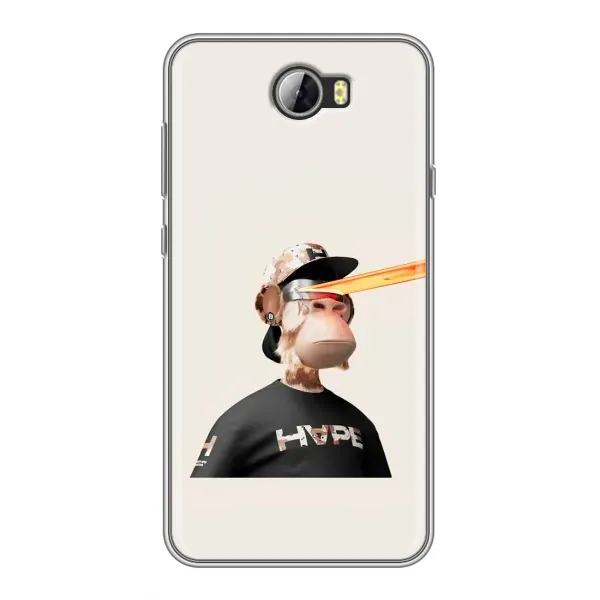 Чехол с принтом «обезьяна NFT в очках» для Huawei Y5II