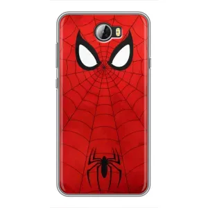 Чехол с человеком пауком для Huawei Y5II - (AlphaPrint) (Паук (Марвел))