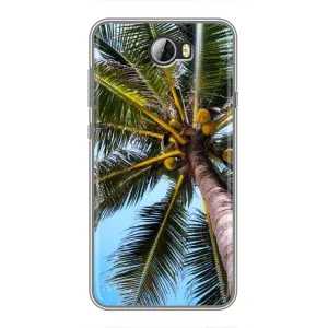 Силиконовый чехол с КАРТИНКАМИ лето для Huawei Y5II (AlphaPrint) (Пальма)