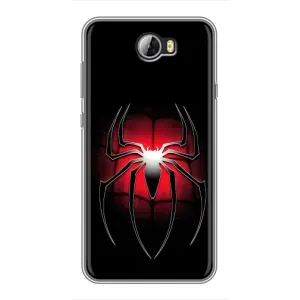 Чехол с человеком пауком для Huawei Y5II - (AlphaPrint) (Паук марвел)