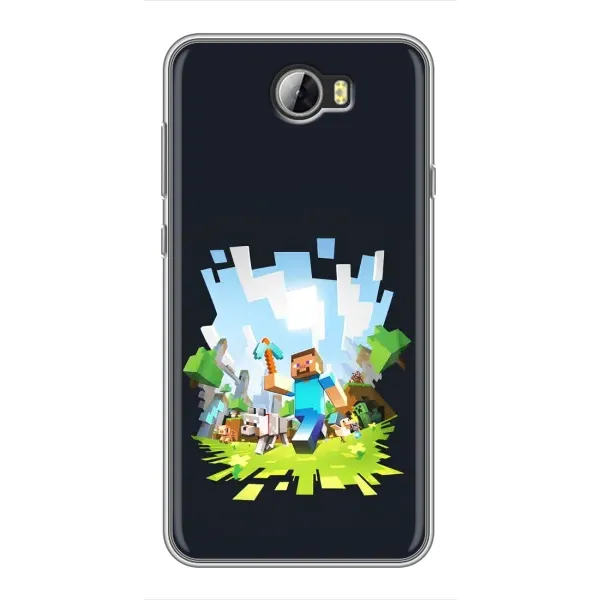 Чехол с принтом «персонажи Minecraft» для Huawei Y5II