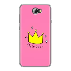 Чехол с картинкой (Стильные) для Хуавей У5II - (AlphaPrint) (Princess)
