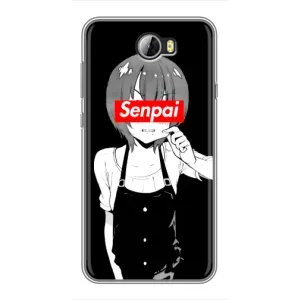 Чехлы Персонажи Аниме Наруто для Huawei Y5II (AlphaPrint) (Senpai)