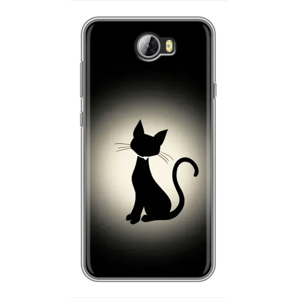 Чехол с принтом «Силуэт котика» для Huawei Y5II Чехол с принтом «Силуэт котика» для Huawei Y5II