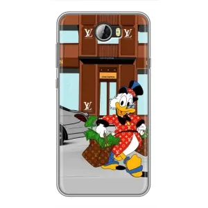 Чехли для Huawei Y5II - Скрудж МакДак Louis Vuitton (PREMIUMPrint) (Скрудж ЛВ)