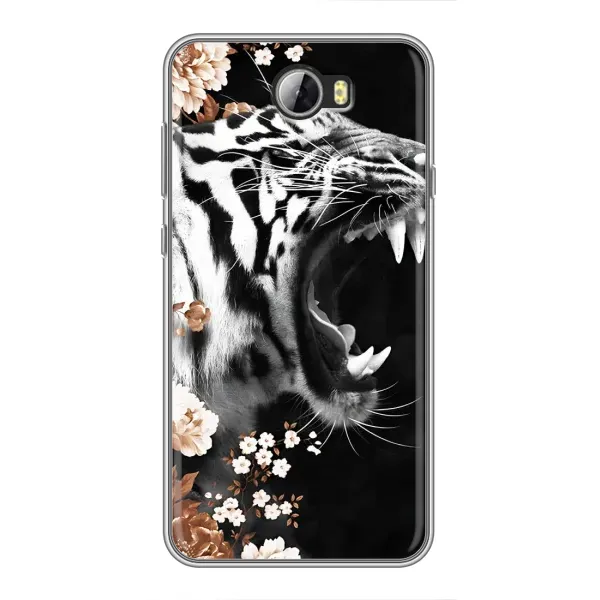 Чохол з принтом «Стильний ТИГР» для Huawei Y5II
