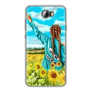 Чохол для Патріота України Huawei Y5II - (AlphaPrint) (Україночка)