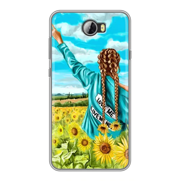 Чохол з принтом «Україночка» для Huawei Y5II