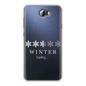 Зимні Чохли для Хуавей У5II - прозорий фон (Winter loading)