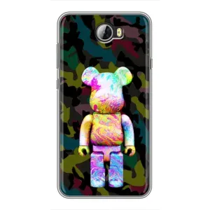 Чохли для Huawei Y5II - Bearbrick Louis Vuitton (PREMIUMPrint) (Яскравий Bearbrick)