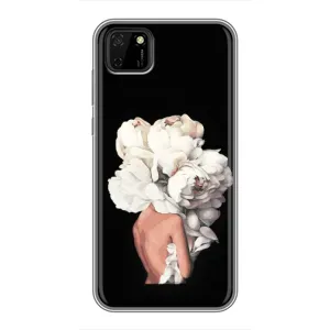Чехлы (ART) Цветы на Huawei Y5p (VPrint) (Белые цветы)