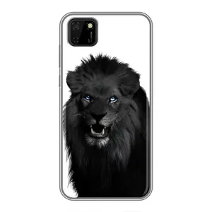 Чехлы с картинками животных Huawei Y5p (Черный ЛЕВ)