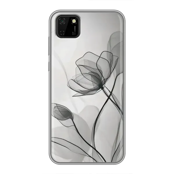 Чохол з принтом «Чорні квіти» для Huawei Y5p Чохол з принтом «Чорні квіти» для Huawei Y5p
