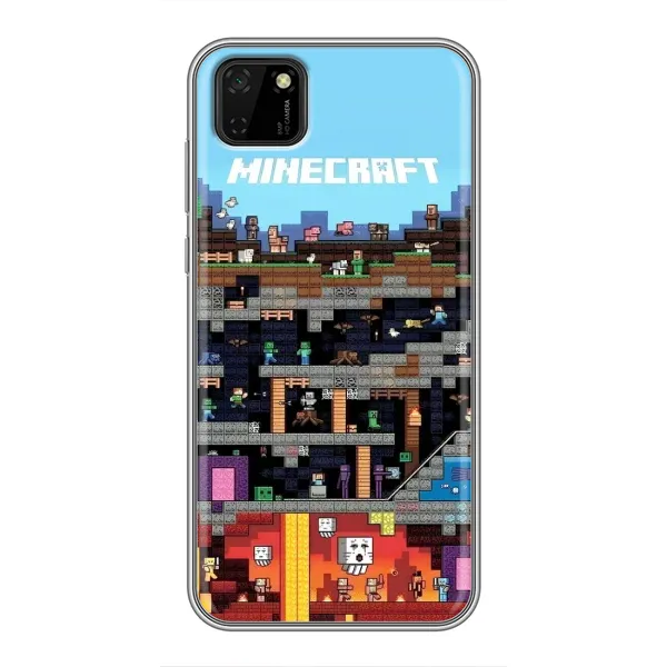 Чехол с принтом «фон Minecraft» для Huawei Y5p Чехол с принтом «фон Minecraft» для Huawei Y5p