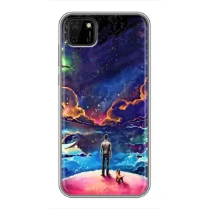 Космические Чехлы для Хуавей Y5п (VPrint) (Галактический вид)