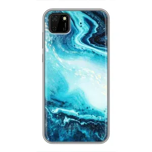 Мраморный чехол на Huawei Y5p (VPrint) (Голубой мрамор)
