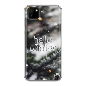 Новогодние, Праздничные Чехлы для Huawei Y5p - 2024 год (Hello winter)