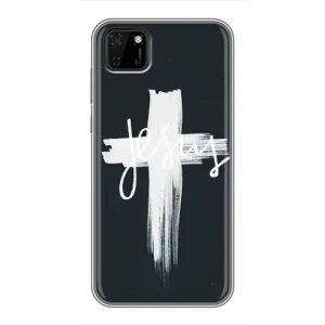 Чехол для Huawei Y5p (AlphaPrint) - (Христианские) (Иисус)