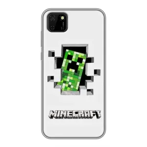 Чехол Майнкрафт на Huawei Y5p (AlphaPrint) Minecraft (крипер Майнкрафт)